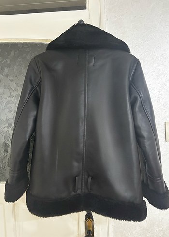 Stradivarius içi yünlü ceket - Görsel 2