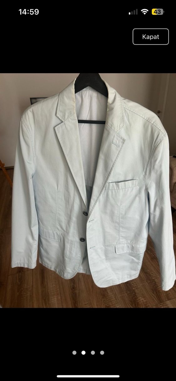 Kiğilı erkek blazer ceket - Görsel 4