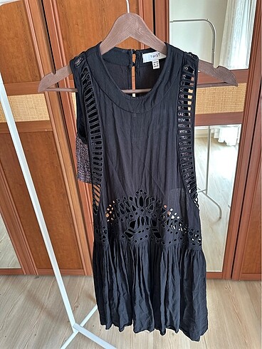 40 Beden siyah Renk Twist elbise