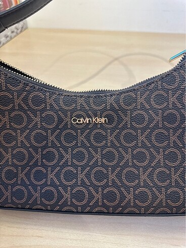 Beden kahverengi Renk Orjinal Calvin Klein çanta