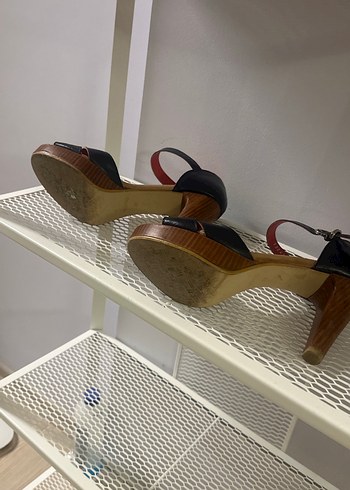 Kadın lacivert Platform Topuklu Sandalet - Görsel 5