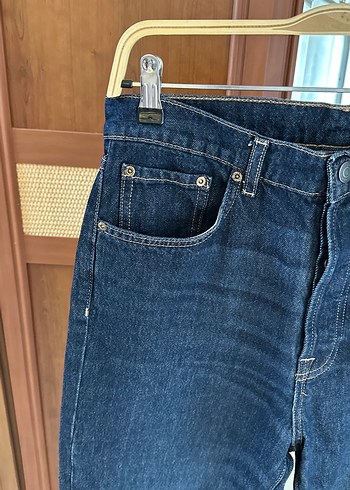 Zara lacivert kot pantolon - Görsel 3