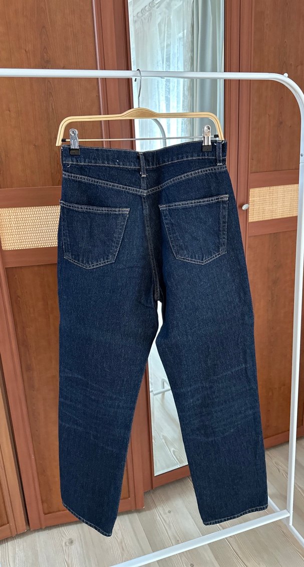 Zara lacivert kot pantolon - Görsel 5