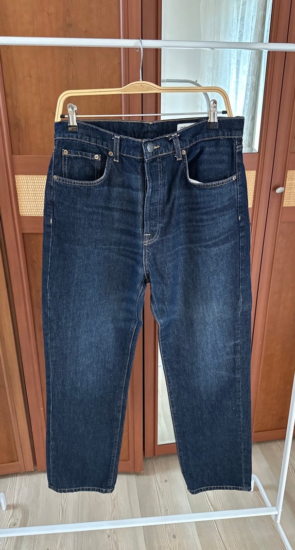 Zara lacivert kot pantolon - Görsel 2