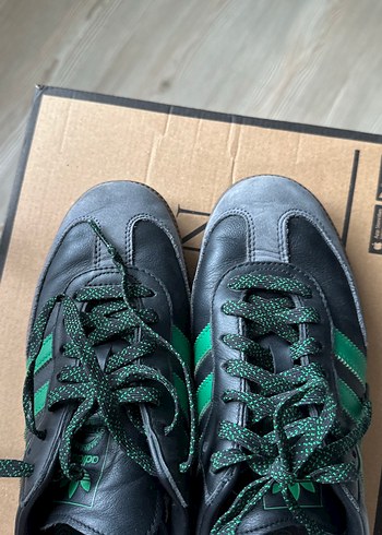 Siyah Yeşil Adidas Bağcıklı Spor Ayakkabı - Görsel 9