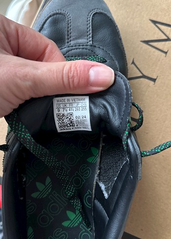 Siyah Yeşil Adidas Bağcıklı Spor Ayakkabı - Görsel 7