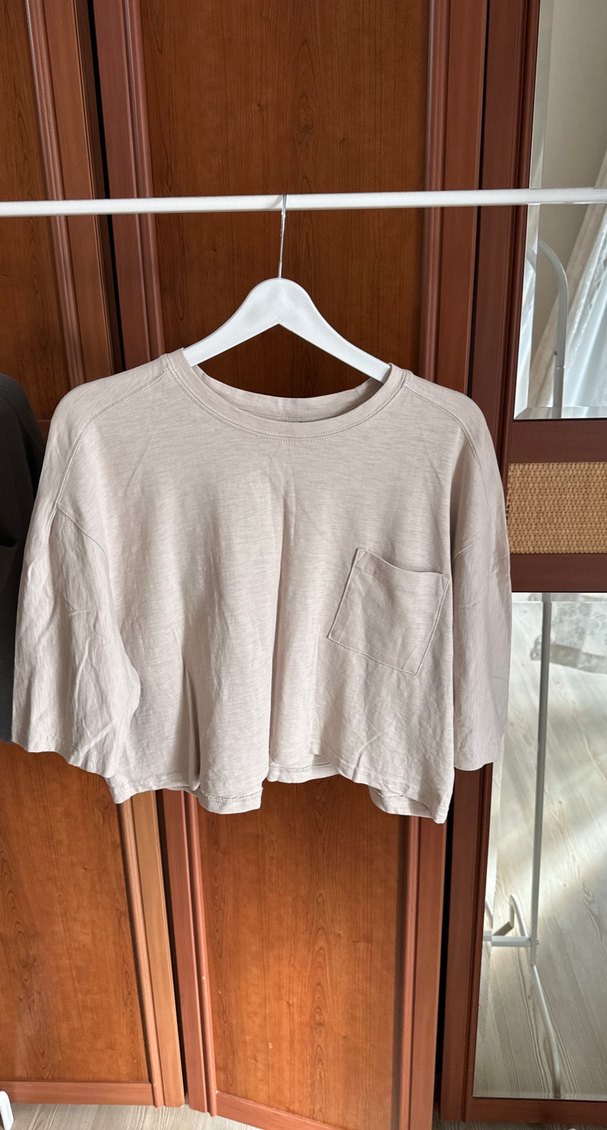 Zara 2 adet Kadın Rahat Kesim  Tişört - Görsel 3