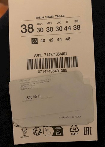 Erkek Lacivert Kargo Pantolon - Görsel 3