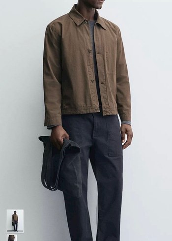 Erkek Lacivert Kargo Pantolon - Görsel 4