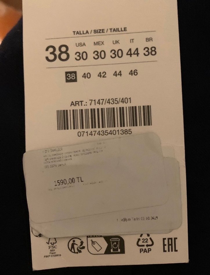 Erkek Lacivert Kargo Pantolon - Görsel 3