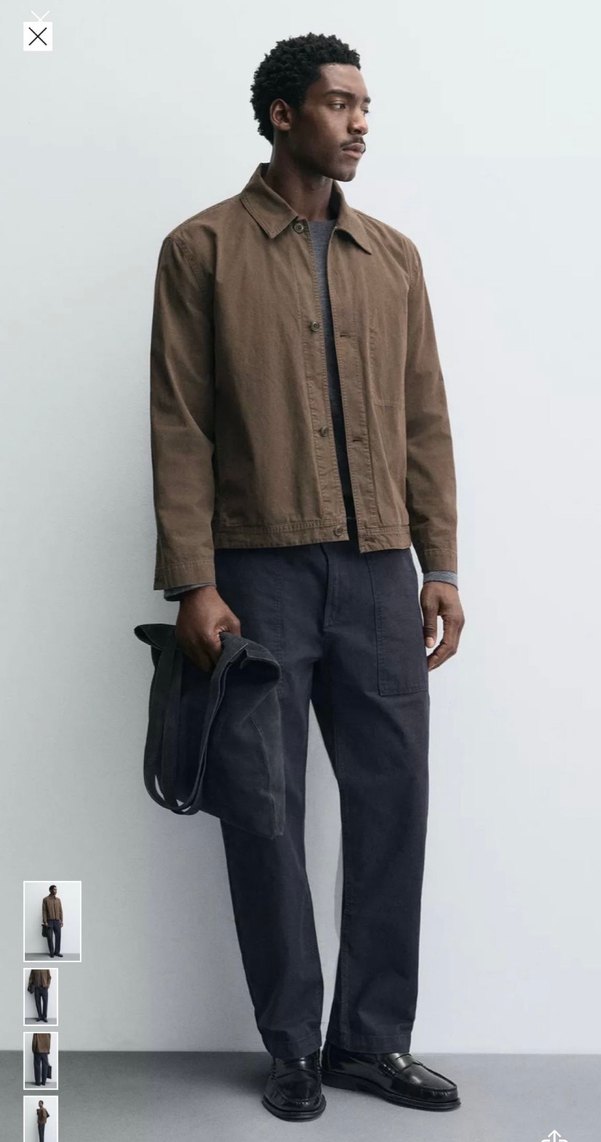 Erkek Lacivert Kargo Pantolon - Görsel 4