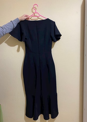 s Beden siyah Renk Siyah Midi Fitted