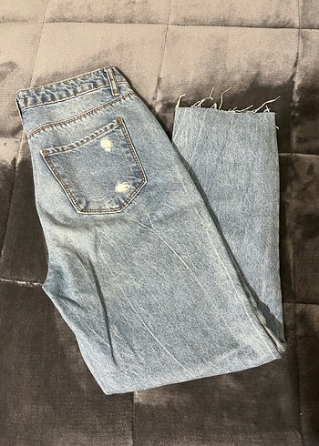 Gevşek Kesim Midi Kadın Kot Pantolon