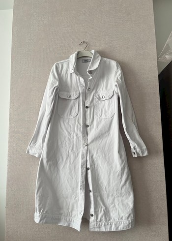 Kuşaklı Midi Denim Elbise - Görsel 4