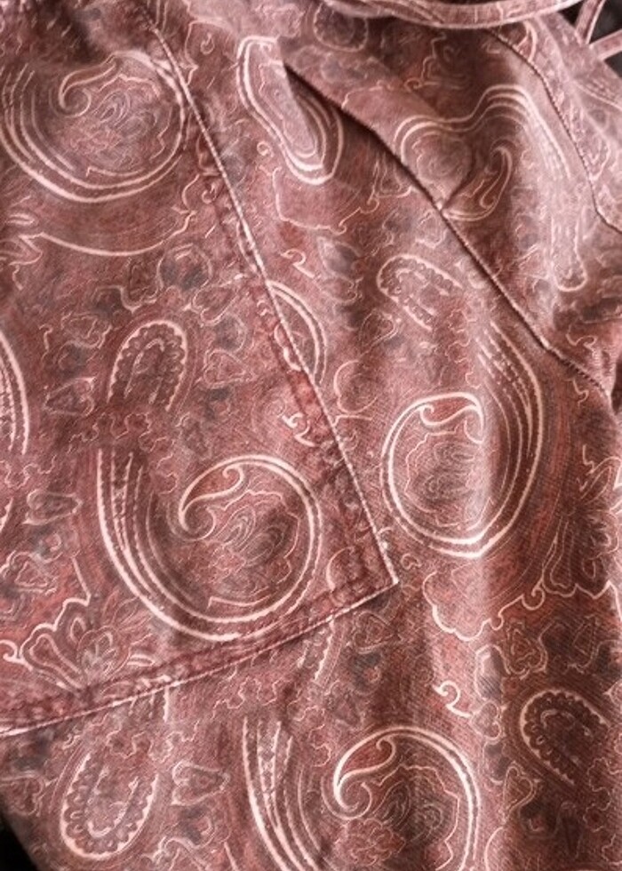 Zara Desenli Rahat Kot Pantolon - Görsel 4