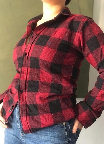  Unisex ekose oduncu gömleği 