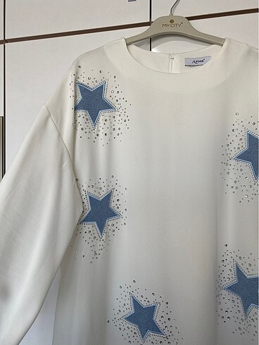 Kot detaylı oversize tunik
