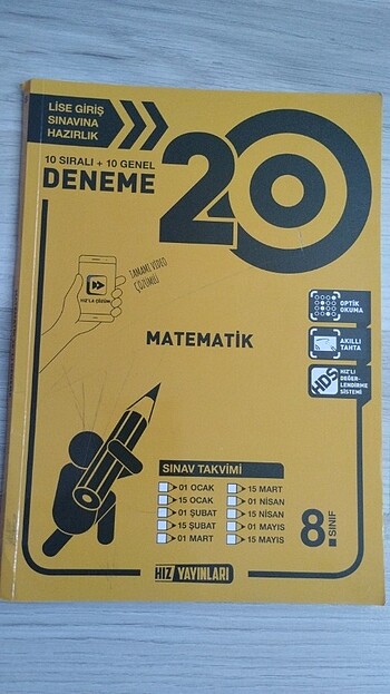 8. Sınıf Okyanus yayınları türkçe deneme ve hız yayınları matema