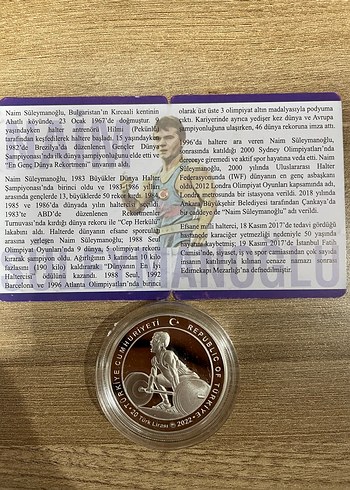Beden Naim Süleymanoğlu Anma Gümüş Hatıra Parası