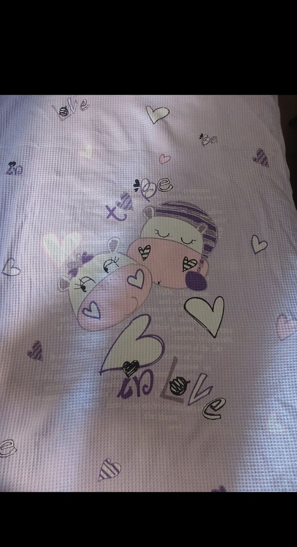 Mor Baskılı Çocuk Battaniyesi - Görsel 2