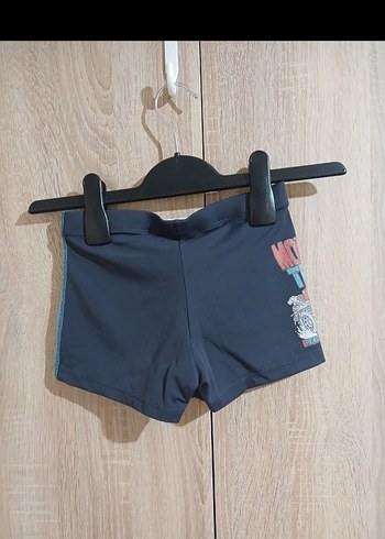 Mavi Baskılı Erkek Çocuk Mayo Şortu - Görsel 3