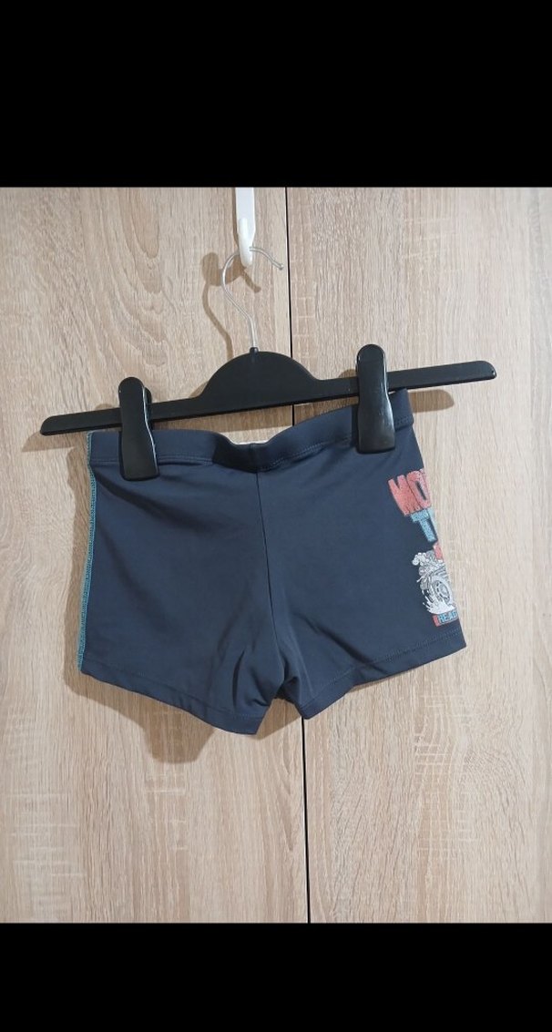 Mavi Baskılı Erkek Çocuk Mayo Şortu - Görsel 3