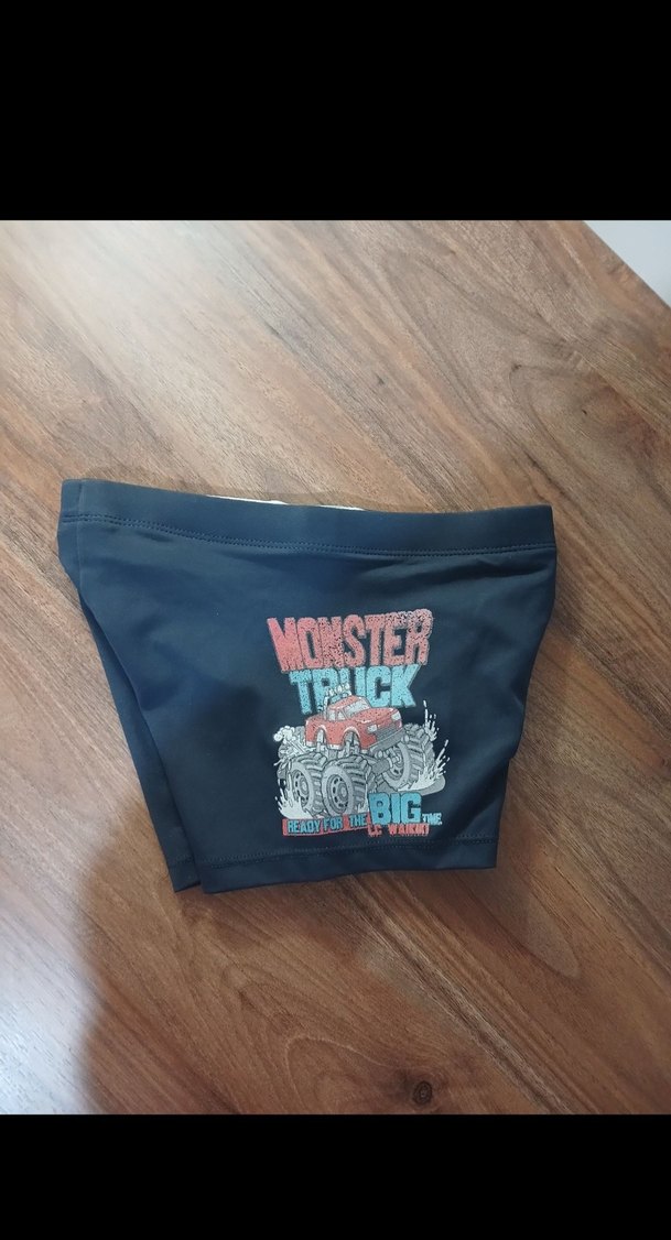 Mavi Baskılı Erkek Çocuk Mayo Şortu - Görsel 4