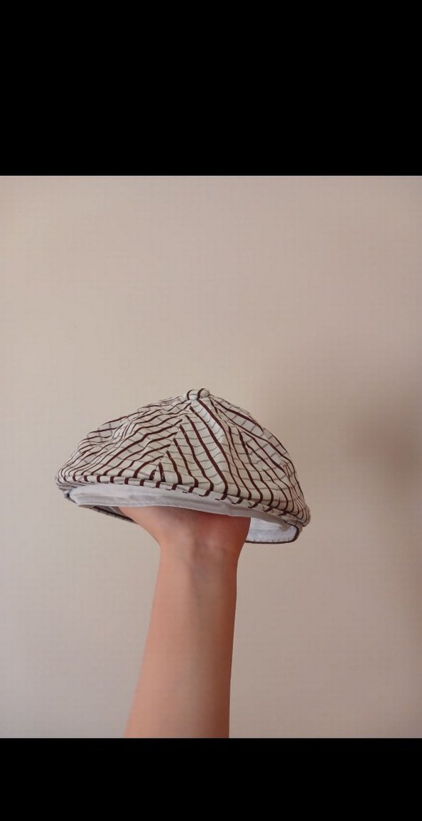 Bej Pilili Keten Erkek Şapka - Görsel 2