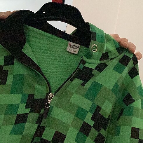 10 Yaş Beden Minecraflı hırka