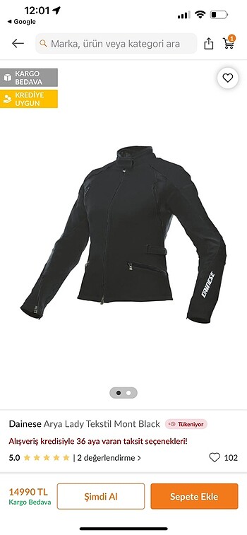Dainese Arya motor montu