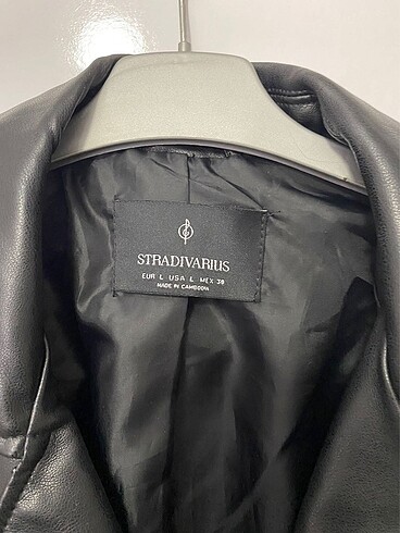 Stradivarius Stradivarius Kemerli Deri Biker Ceket