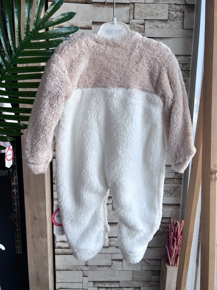 Peluş Detaylı Nakışlı Bebek Kız Tulum - Görsel 2