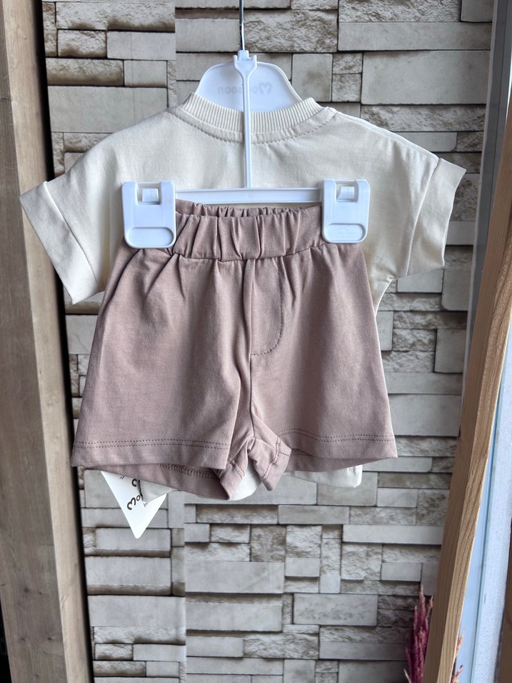 Kız Çocuk Baskılı Kısa Kollu Tişört Ve Şort Takım - Görsel 2