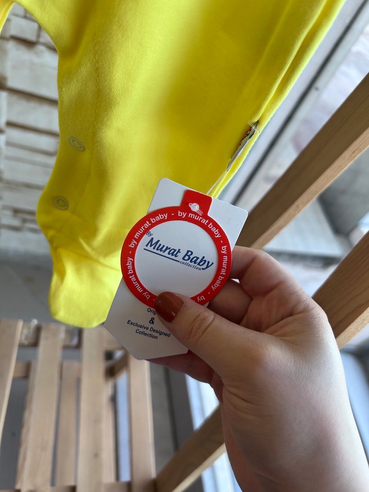 Sarı Desenli Bebek Kız Tulum - Görsel 3