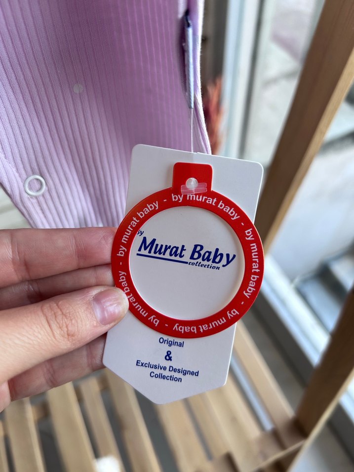 Dantel Detaylı Lila Bebek Tulum - Görsel 3