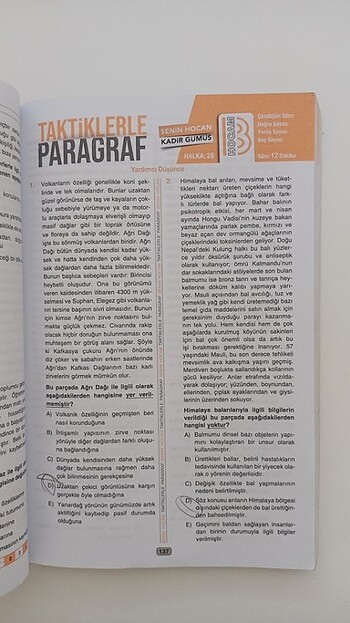  Beden Benim hocam yayınları paragraf soru bankası (çözülmüştür)