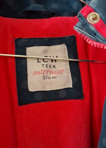 Kız Çocuk Mavi Desenli Kot Ceket - Görsel 3