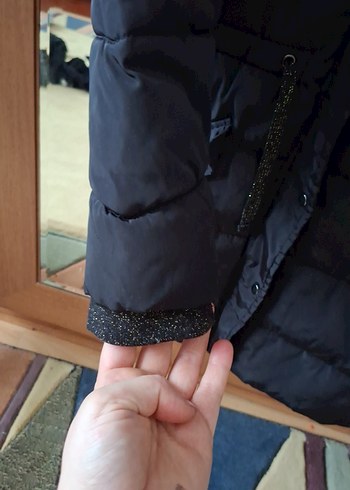 Siyah Kürklü çocuk Kışlık Mont - Görsel 8