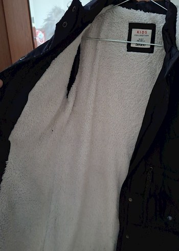 Siyah Kürklü çocuk Kışlık Mont - Görsel 3