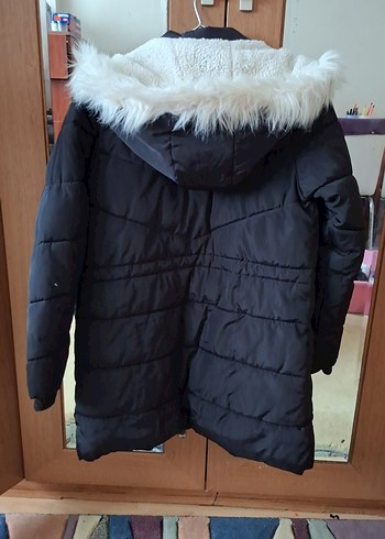 Siyah Kürklü çocuk Kışlık Mont - Görsel 4