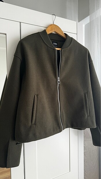 m Beden Zara stoperli bomber ceket