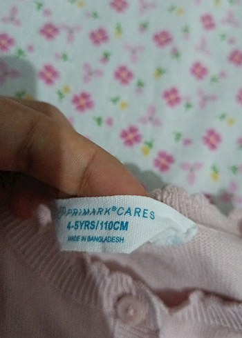 Kız Çocuk Pembe Düğmeli Triko Hırka - Görsel 3