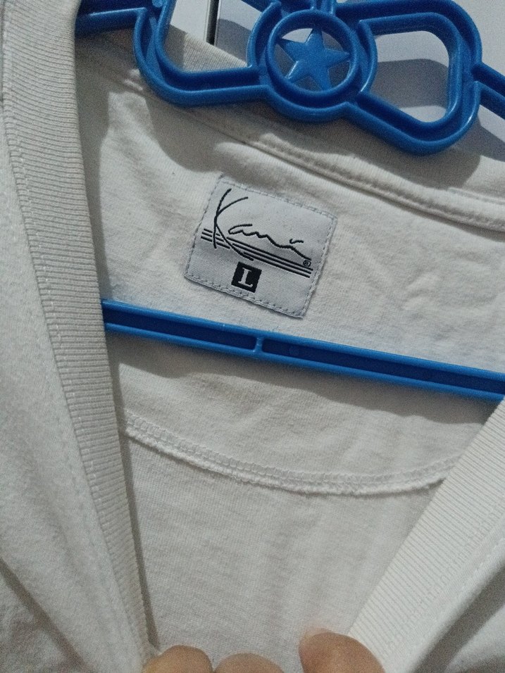 Beyaz Oversize Erkek Tişört - Görsel 3