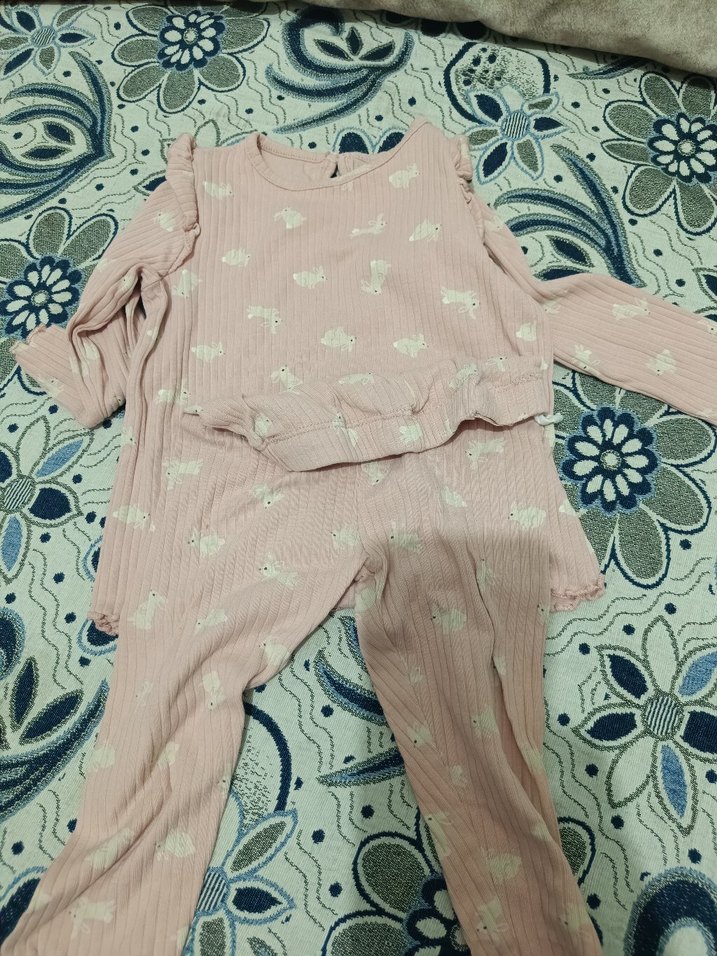 Pembe Bebek Uzun Kollu Tulum - Görsel 3