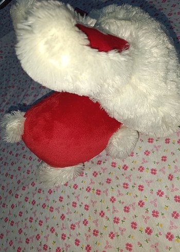 Renkli Detaylı Beyaz Peluş Oyuncak - Görsel 5