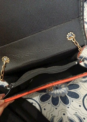 Tokalı Kırmızı Kadın Çanta - Görsel 2