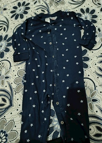 Gri Bebek Tulum, Uzun Kollu, Düğmeli - Görsel 3