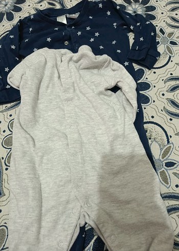 Gri Bebek Tulum, Uzun Kollu, Düğmeli - Görsel 4