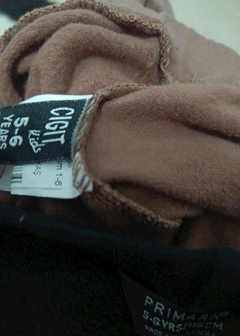 cocuk Kahverengi Pamuklu Lastikli Dar Kesim Pantolon - Görsel 5