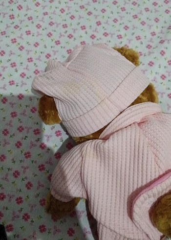 Pembe Peluş Oyuncak Ayı Bebek - Görsel 4